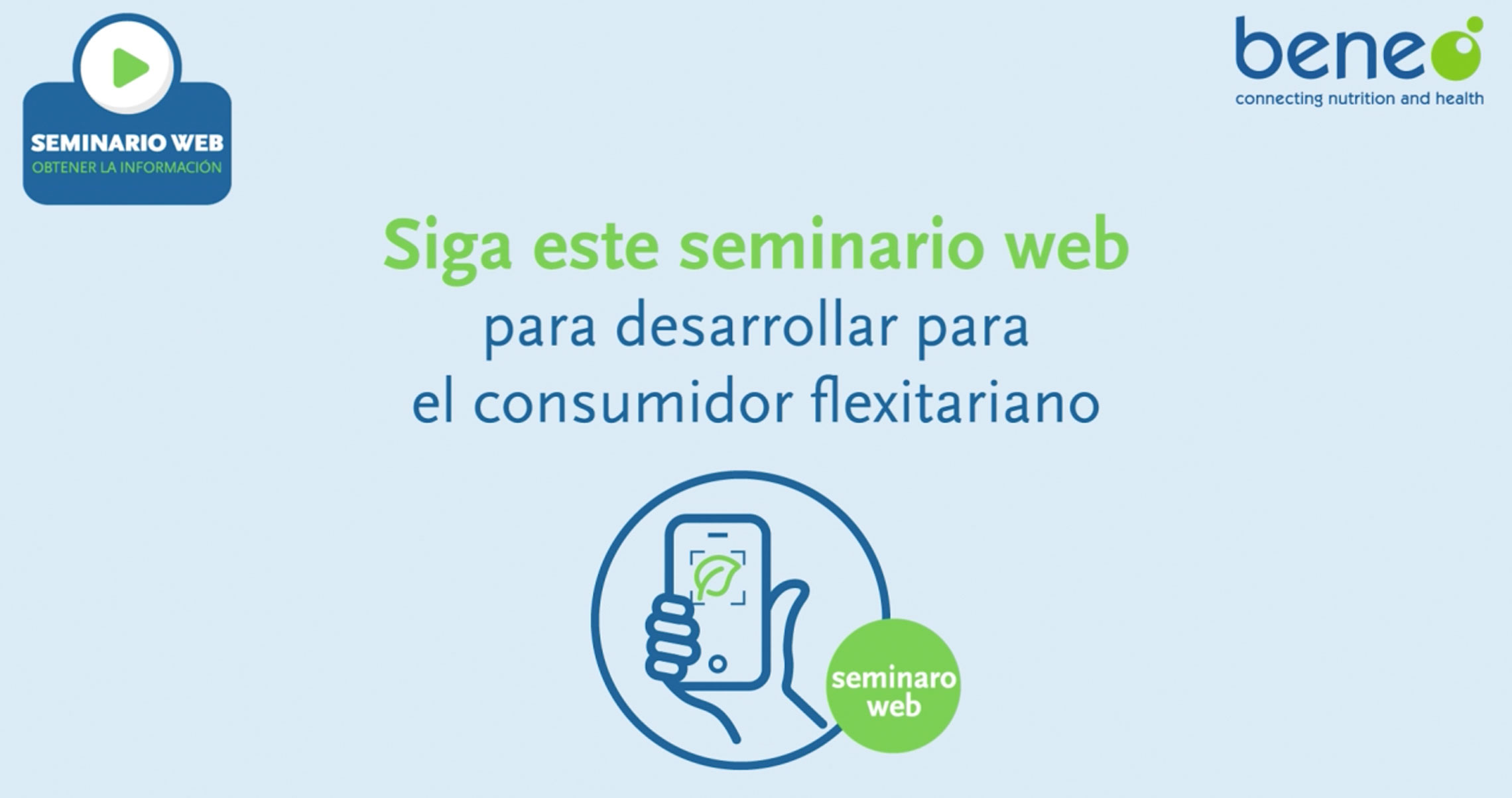 Beneo te invita a sus webinars sobre soluciones flexitarianas de origen vegetal